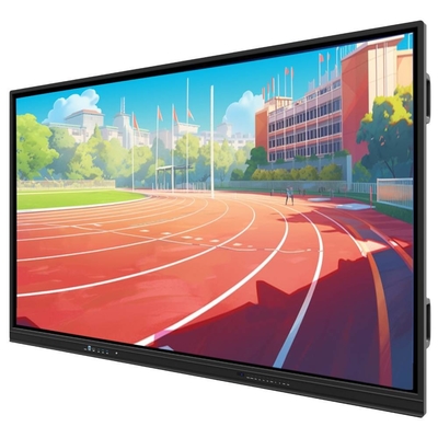 iboard 55 inci layar datar layar interaktif LCD layar sentuh monitor seri TE-QS dengan port USB HDMI untuk pendidikan