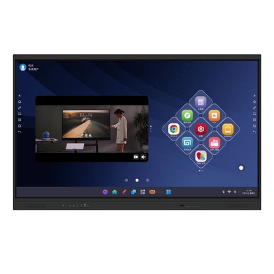 IR Interactive Whiteboard EDLA Google Certified Black Android OPS 40 Points Monitor dengan Sensor Cahaya NFC Untuk Anak Sekolah