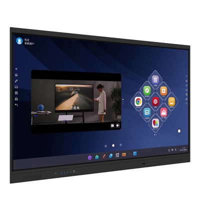 IR Interactive Whiteboard EDLA Google Certified Black Android OPS 40 Points Monitor dengan Sensor Cahaya NFC Untuk Anak Sekolah