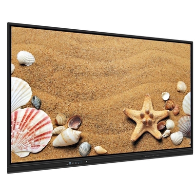 Interaktif Flat Panel Android 14 USB HDMI Port EDLA Google Certified Smart Board Untuk Guru Siswa Ruang Pertemuan