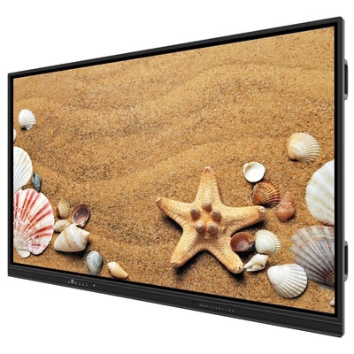Interaktif Flat Panel Android 14 USB HDMI Port EDLA Google Certified Smart Board Untuk Guru Siswa Ruang Pertemuan