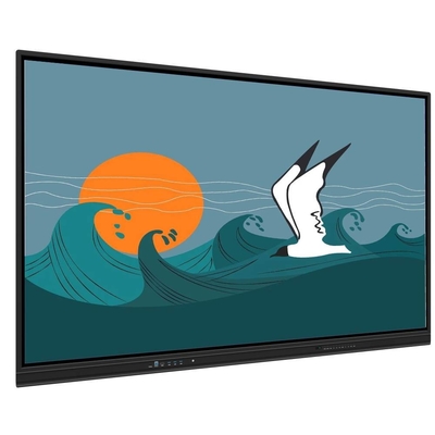 86 Inch Kids Interactive Touch Screen Monitor Android 13 20 Points Screen Share Wifi 6 BT 5 Penulisan Tangan Regonization