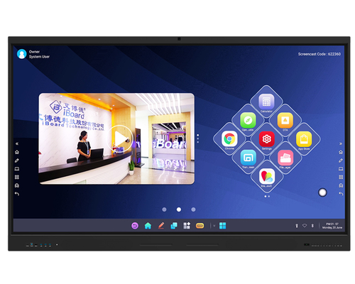 Hot selling Murah 65 75 inci 4K LCD display Smart Board Harga Digital Whiteboard Pendidikan Interaktif Whiteboard