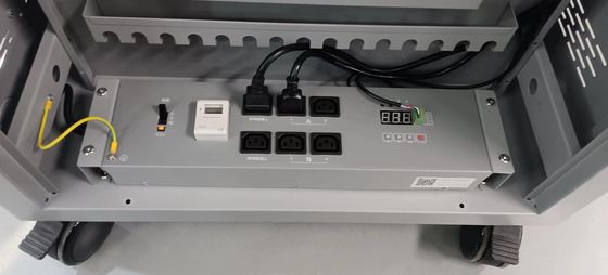 CE AC Pengisian DC Pengisian Dan USB Tipe-A Tipe-C Vault Storage Ipad Pengisian Keranjang Mobil Pengisian Kabinet Dengan Roda