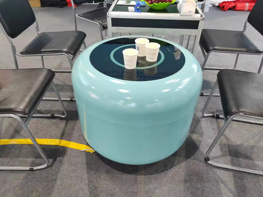 Kulkas Ponsel Pintar X1 Portabel dengan Roda Universal Penutup Pengangkat Hidrolik Kulkas 130L Pengisi Daya Nirkabel