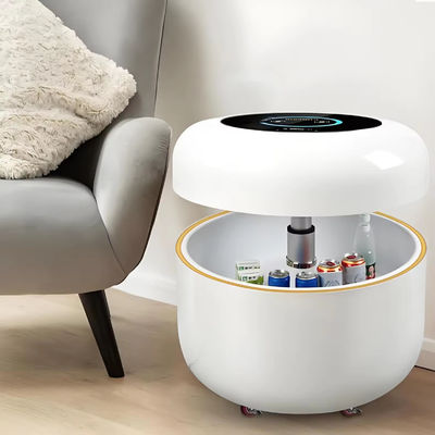 Kulkas Ponsel Pintar X1 Portabel dengan Roda Universal Penutup Pengangkat Hidrolik Kulkas 130L Pengisi Daya Nirkabel