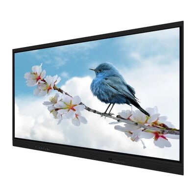 65 75 86 98 Inch Interaktif Flat Panel Interaktif Whiteboard Dukungan Dual Sistem