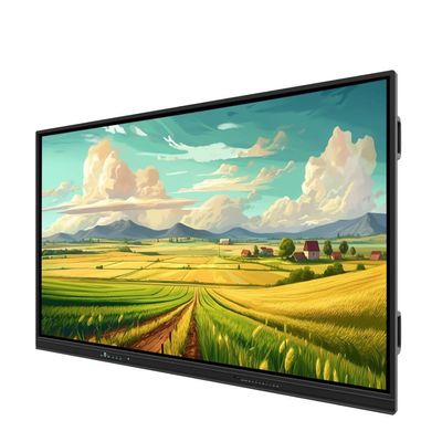 Iboard EDLA Google Sertifikasi Android 13 Multi Window Whiteboard Perangkat lunak Speaker Mikrofon Kamera Stand Mobile opsional