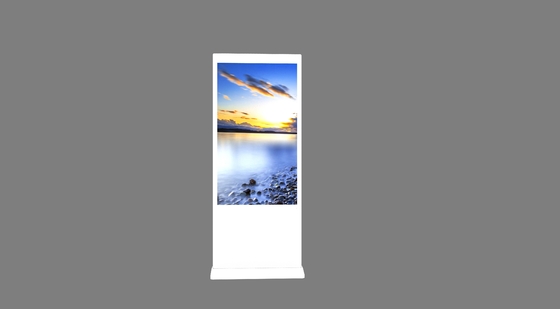 CE FCC LED 43 inci Kiosk Iklan Tampilan Interaktif Sentuh Digital Signage Windows Sistem Untuk Iklan Bisnis