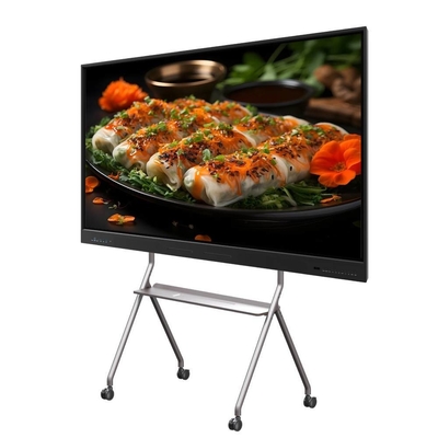 Iboard EDLA Google Certified 65 inci 75 inci Smart 20 Touch Monitor TV dengan USB VGA TYPE-C untuk pertemuan aula sekolah di rumah