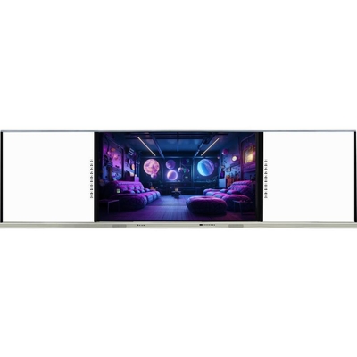 86 Inch ABA Intelligent Blackboard IR 20 Touch Points Dengan Android Windows OS Kamera Mic Inbuilt Untuk Ruang Rapat Kelas