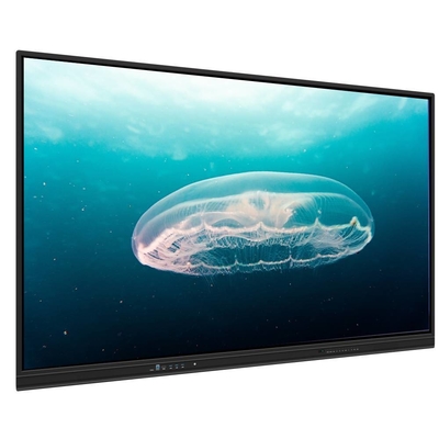 98 Inch Interactive Touch Screen Monitor kamera mikrofon speaker inbuilt android win os semua dalam satu pc untuk kantor konferensi