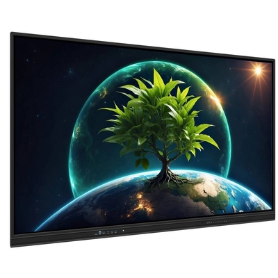 LCD Smart Board 86 inci Android 14 dengan 8+128G 40 titik sentuh wifi bt hdmi software dikalibrasi untuk kantor sekolah