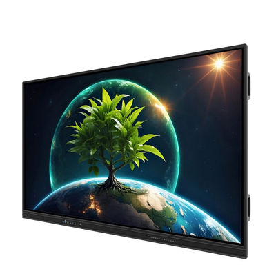 LCD Smart Board 86 inci Android 14 dengan 8+128G 40 titik sentuh wifi bt hdmi software dikalibrasi untuk kantor sekolah