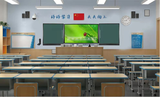 IR Interconnected Blackboard Dengan 75 86 98 Inch DLED Display Opsional Putih / Hijau / BlackBoard Stylus Termasuk