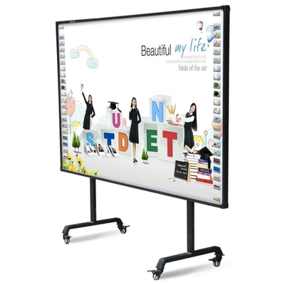 IR Interactive Whiteboard 82 96 Inch 20 Touch Points 16:9 4:3 Papan proyeksi koneksi USB untuk kantor Sekolah TK
