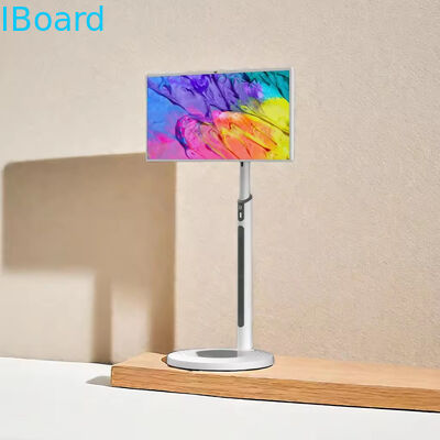 Kios layar sentuh portabel 32 inci dengan layar interaktif 10 titik