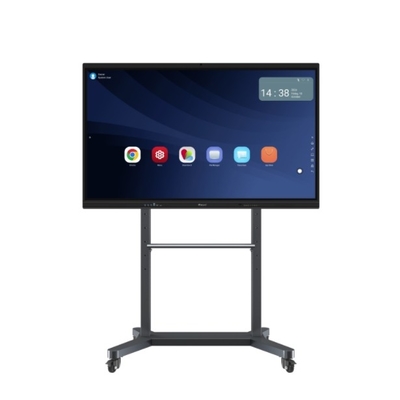 500cd/m2 Kecerahan LCD Smart Board dengan Android OS 14 dan Atau Gray Black Frame Color