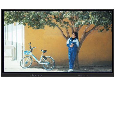 65 Inch Touch Screen Interaktif Digital Whiteboard Smart Board Hitam LCD Smart Board Untuk Konferensi Sekolah