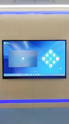 110 Inch IBoard Interactive Whiteboard Touch Screen TV Interactive Whiteboard Dengan Kamera 48MP, 4K UHD Touchscreen Display, Waktu Tanggapan 8ms, Android OS, Open App Ecosystem Untuk Konferensi Sekolah