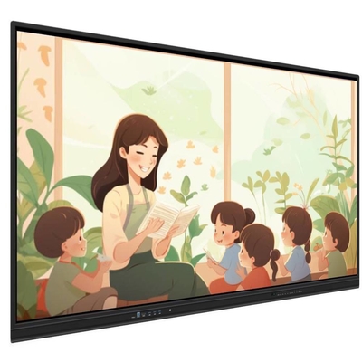 Metode Sentuh Pen Finger Smart Board Dengan built-in Speaker LCD Smart Board 65 75 86 98 Inch Pengajaran Perangkat Lunak Screen Recorder Screenshot Wireless Share Untuk Pelatihan Kelas Kantor