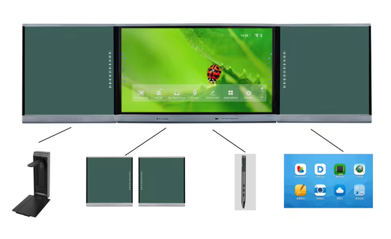 iBoard Peralatan Pendidikan 75 86 inci layar sentuh digital terbaik Smart Board Interconnected LCD Smart Whiteboard