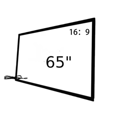 IR open frame 19 32 55 65 inci touch frame opsional dengan kaca tempered dan kabel koneksi USB untuk aplikasi kios totem signage tv monitor
