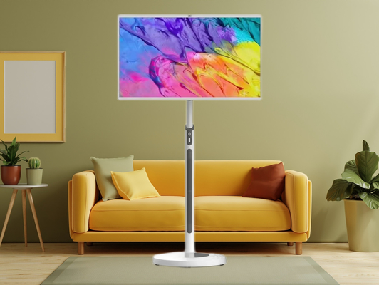 Produsen iBoard jual panas 32 Inch Hiburan Rumah Tangga Smart Touch Screen Smart TV Tampilan Baterai kamera built-in