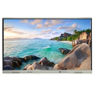 Pabrik Langsung Android 14 Panel Flat Interaktif Dengan Kontras Tinggi 1200:1 Dan Kecepatan Cursor 100 Dot/S 20 Touch Point Didukung Dengan Screen Share Whiteboard Interaktif