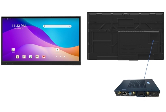 Dukungan langsung dari pabrik OEM IBoard OPS Komputer Mini PC Bawaan Android 13 EDLA Untuk IR Interaktif Whiteboard Smart Touch Screen