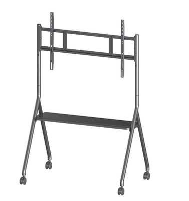 Mobil berdiri TV Trolley Cart untuk IR Interaktif papan tulis 55 "-86"