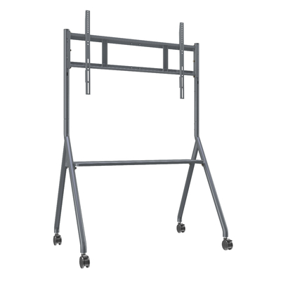 Mobil berdiri TV Trolley Cart untuk IR Interaktif papan tulis 55 "-86"