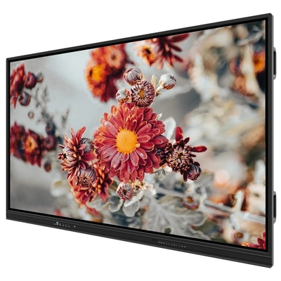 65 75 86 Inch Interactive Touch Screen Monitor Metal 2x15W Speaker WIFI Bluetooth Wireless Berbagi dari PAD Ponsel Laptop untuk Pendidikan Sekolah Kinerja Kantor