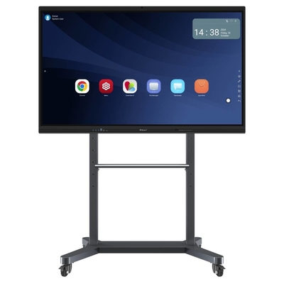 LED Interaktif Whiteboard Wall Mount Or Mobile Stand Interaktif Touch Screen Monitor Bluetooth HDMI USB Wifi Smart Board untuk pertemuan kantor universitas dasar
