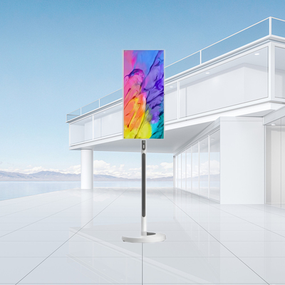 Portable 32 Inch Touch Screen Kiosk dengan Screen dengan 4096 Level Pressure Sensing Smart TV.