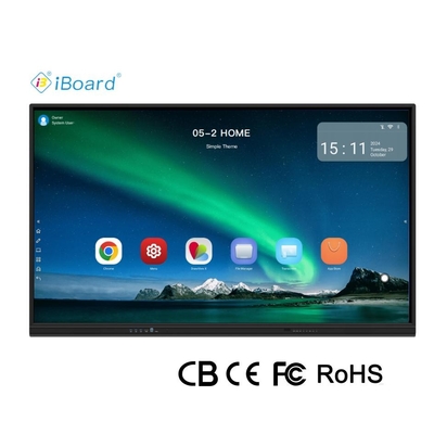 CIboard 65 Inch Smart TV Monitor Blackboard Interaktif Flat Panel Layar sentuh dengan semua dalam satu komputer peralatan pertemuan