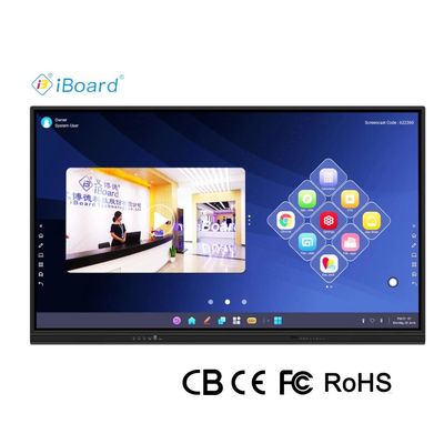 Iboard Produk Baru 98 " 4K Smart Display Interaktif Flat Panel Display Ukuran Besar layar sentuh Monitor untuk Ruang Pertemuan