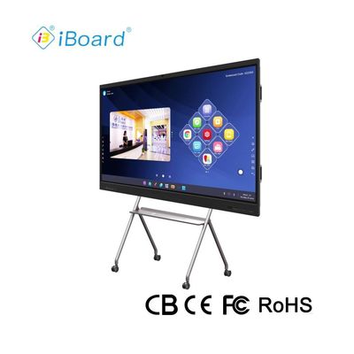 Iboard Factory Direct 75 Inch 4K Multi Touch Smart Screen Interaktif Flat Panel Display Whiteboard untuk Pertemuan & Pengajaran