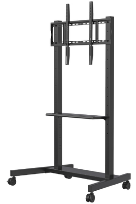 Stand papan tulis interaktif Portable Moving Trolley cart Smart TV berdiri 42-86 inci