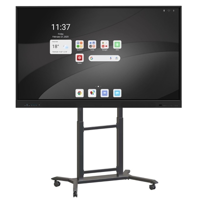 Harga Pabrik 4k 55 65 75 85 96 110 Inch Touch Screen Multi-bahasa Perangkat Lunak Lcd Smart Android Interaktif papan