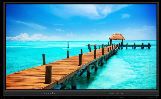 Monitor sensitif sentuhan dengan teknologi sentuh inframerah dan resolusi Ultra HD 4K 3840*2160