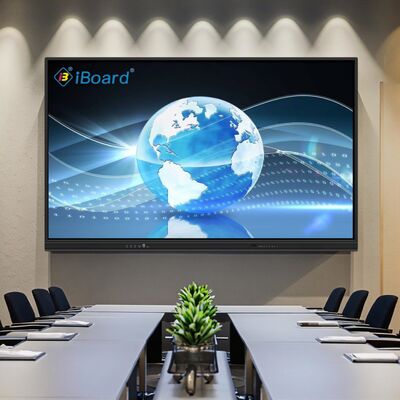 Panel Interaktif 65 Inch untuk Kinerja Presentasi Dengan Wifi Bluetooth Whiteboard Software Inbuilt Untuk Ruang Pertemuan Kelas Warna Lemari Putih / Hitam
