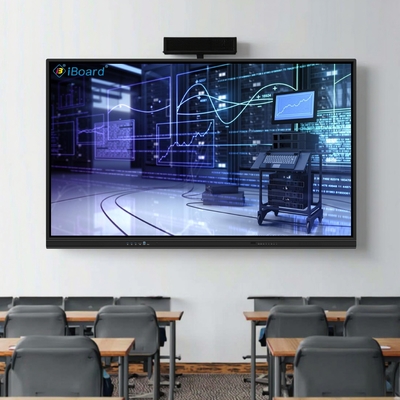 Smart Blackboard dengan 75 86 Inch Android touch panel board dengan kamera dan mikrofon untuk pendidikan dan pelatihan