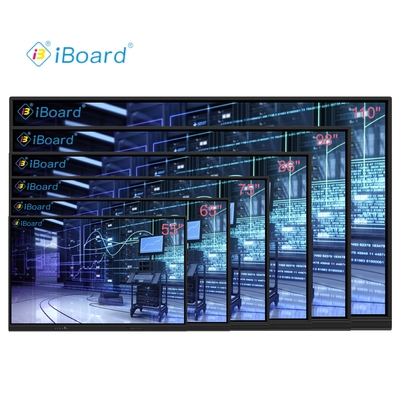 Smart Blackboard dengan 75 86 Inch Android touch panel board dengan kamera dan mikrofon untuk pendidikan dan pelatihan