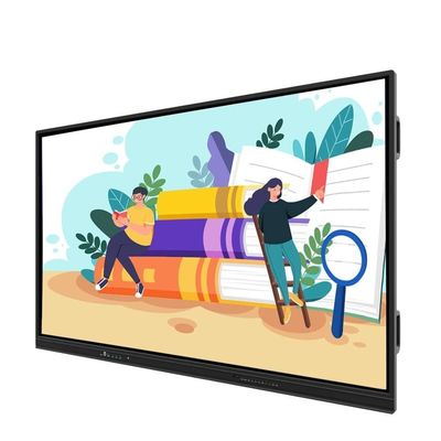 55 65 75 86 98 105 Inch 4K Digital Interactive Flat Panel Touch Screen Ai Smart Interactive Whiteboard untuk Konferensi Kelas