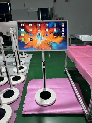 iBoard 32 Inch Android 13 Smart Touch Screen Wireless Display In-Cell Dengan Kamera 5-7H Umur Baterai Panjang Stand Adjustable