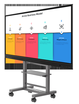 55/65/75/86/100/110 Inch 4K Multi Touch Screen Smart LCD Display Elektronik Digital Interaktif Smart White Board untuk Ruang Pertemuan Kelas