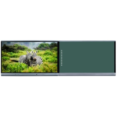 Chalk Writing Didukung Smart Whiteboard dengan sistem Android PC perangkat lunak papan tulis 10-32 Touch Points 86 Inch Screen untuk penggunaan media kelas kereta api