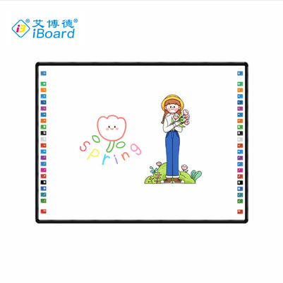 IBoard Factory Direct Smooth Glossy Plastic Surface Infrared IR Interactive Whiteboard Untuk Pen/Finger Writing Opsional Sidebar 22 Pintasan