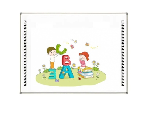 120 titik/detik Cursor Blink Rate IR Interaktif Whiteboard Dengan Aluminium Alloy Iron Sheet Dan CCC/CE/FCC/RoHs Sekolah Sertifikasi Interaktif Whiteboard Whiteboard
